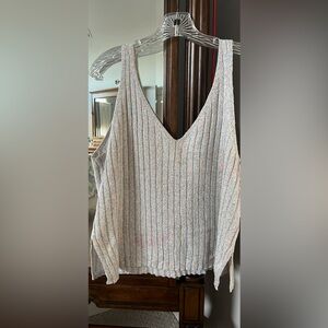 Rainbow sparkling sweater tank